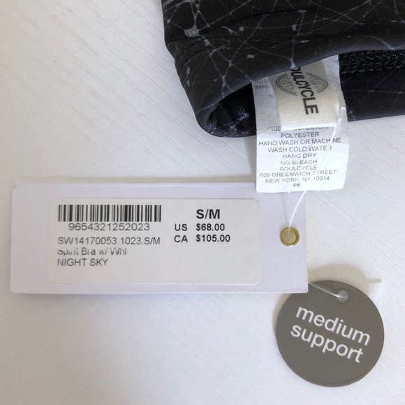 NWT SoulCycle Spirit Bra w/ criss-cross back - Picture 5 of 5